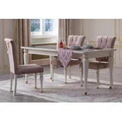 Casa Padrino luxury baroque dining table white/gold - Magnificent solid wood dining room table baroque style - Baroque dining room furniture - Luxury dining room furniture baroque style