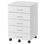 Songmics Mobilna predalčna omara 40x42x657 cm bela