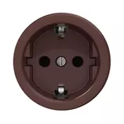Kliklap - Retro kucna uticnica bez rama SCHUKO 230V/16A braon