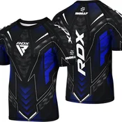 RDX Sports Muška IMMAF kompresiona majica kratkih rukava, Crno-plava
