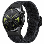 BStrap Braid Nylon pašček za Samsung Galaxy Watch 3 45mm, black