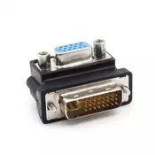 3G (74333) adapter DVI (muški) na VGA (ženski) ugaoni crni