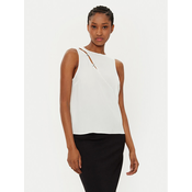 Patrizia Pepe Bluza 8C0760/A8I1-W146 Bela Regular Fit