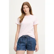 Guess Jeans osnovna kratka ženska majica z bombažem