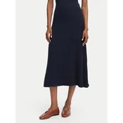 Tommy Hilfiger Midi krilo Cable Fine WW0WW49614 Mornarsko modra Regular Fit