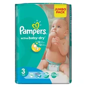 Pampers Pelene 3 Active Baby , 5-9 kg, 70 komada