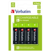 Verbatim polnilne baterije HR6 49517 NiMH AA 1,2V (4 kos) 2500 mAh