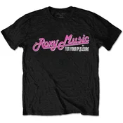 Roxy Music For Your Pleasure Tour (Back Print) Black M Majica