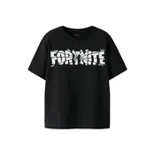 NAME IT Majica NKMJAMBA FORTNITE črna/bela