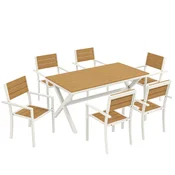Homestar Vrtni garnitura 7-delna jedilna skupina 160x86x72 cm tikovina