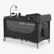 Kikka Boo Krevetac Nighty Night premium 2 nivoa sa rancem i pultom Black ( KKB11152 )