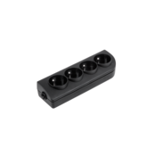 CABLETECH Mrežna uticnica 3x 230V crna GN-40-2