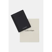 Etui za kreditne kartice Calvin Klein Foil Emboss Ns Card Case LV04D1061G Črna