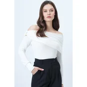 Trend Alacati Stili Ženska bluza Alc-X14557, Krem
