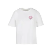 Mister Tee Majica Heart Cage Rose zelena/roza/temno roza/bela