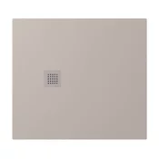 TRENECA Pladenj za prhanje iz litega marmorja 100x90 cm, ki ga je mogoče rezati po vaših željah, bež mat - Bež - 100x90x3 cm - Polysan - TRENECA - 24 - Liti marmor - 1000 - Pravokotni - 900 - 30 - 90 - 14