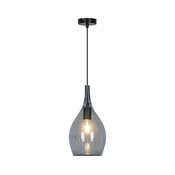 Luster na sajli NEXT 1xE27/40W/230V dimljeno-crna