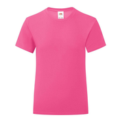 Pink Girls T-shirt Iconic Fruit of the Loom