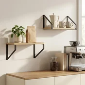 vidaXL Stenske police 2 kos Sonoma hrast 30 x 16 x 15,5 cm