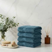 List - Petrol Petrol Green Hand Towel Set (4 Pieces)