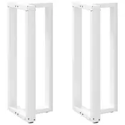 Noge za barski stol T-oblika 2 kom Bijele 50x35x(100-101) cm Celik