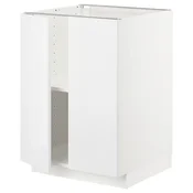 METOD Podni element s policama/2 vrata, bela/Ringhult bela, 60x60 cm