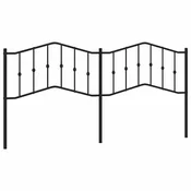 Vidaxl Kovinsko nadomestno vzglavje črno 193 cm