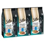 Sheba Fresh & Fine vrecice za macke, piletina, pastrva i losos 3 x (6x50 g)