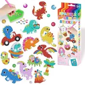 SparklesStickers, ustvarjalni set za nanašanje barvnih diamantov na nalepke