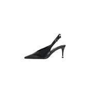 STEVE MADDEN Čevlji s peto in s paščki črna