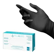 shumee All4med rokavice za enkratno uporabo iz nitrila, črne, velikosti L