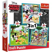 TREFL slagalica - 3u1 - Miki Maus sa pri?ateljima 34846