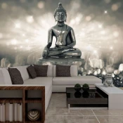 Samoljepljiva foto tapeta - Silver Buddha 392x280