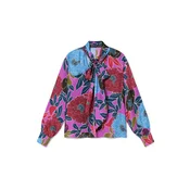 Lola Casademunt Bluza svetlo modra/temno modra/lila/bordo