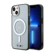 Bmw Etui BMW Silver Ring MagSafe na iPhone 14 - prozorno