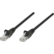 Intellinet RJ45 omrežni priključni kabel CAT 6 S/STP [1x RJ45-vtič - 1x RJ45-vtič] 5 m črn pozlačeni zatiči Intell