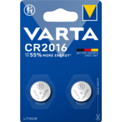Varta Gumbna baterija Varta Electronics, CR 2016, 3 V, 2 kosa, BR2016, DL2016, ECR2016, KCR2016 6016101402