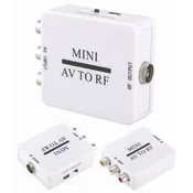 shumee AV 3x RCA v RF antenski avdio pretvornik z RF kablom