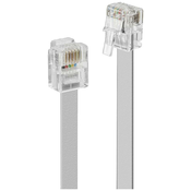 LINDY LINDY ISDN priključni kabel [1x RJ12 vtič 6p6c - 1x RJ12 vtič 6p6c] 20 m siva, (20411113)