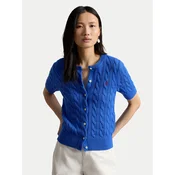 Polo Ralph Lauren Pletena jopica 211966720500 Modra Slim Fit