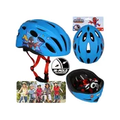 MARVEL COMICS MARVEL Spider-Man Modra otroška kolesarska čelada IN-MOLD, deška, nastavljiva 52-56 cm