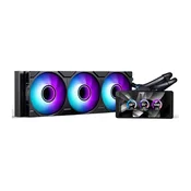 PHANTEKS Phanteks Glacier One 360M25 LCD črna AiO vodno hlajenje z LCD-zaslonom in 3 ventilatorji