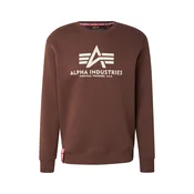ALPHA INDUSTRIES Majica rjava/bela