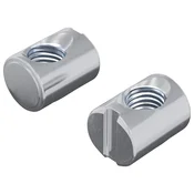 Vidaxl Matica sodi 2 szt. srebrna M6 x 13 mm elezo
