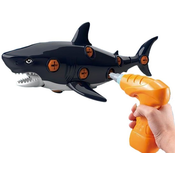 Dječja igračka Raya Toys - Montažni morski pas, s odvijačima
