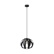 Luster na sajli NEWTON 1xE27/60W/230V crna