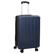 vidaXL Zložljiva potovalka s trdo lupino 24 Temno modra 43x27x66 cm ABS