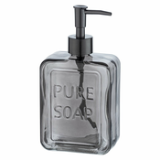 Siv stekleni dozirnik za milo Wenko Pure Soap
