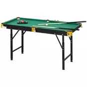Homestar Sklopivi bilijarski stol 140x63x55-75 cm zeleni
