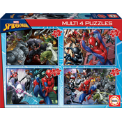 Puzzle Multi 4 Spiderman Educa 50-80-100-150 dijelova od 5 godina